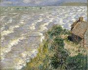 Claude Monet Rising Tide at Pourville painting
